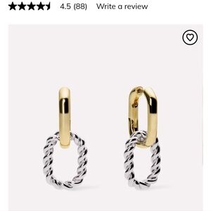 Ana Luisa Gold & Silver Double Hoop Earrings